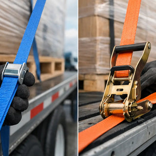 Cam Buckle vs Ratchet Straps for Commercial Loads