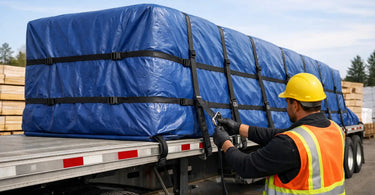 How to Tarp Lumber Loads Without Loose Corners
