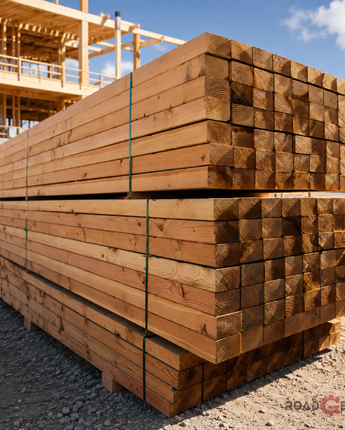 Coil Beveled Dunnage Hardwood Lumber 4x4 – 4 ft