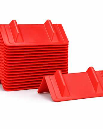 V-Shaped Plastic Corner Protectors – 4" x 11" (Pack of 20)
