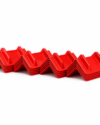 V-Shaped Plastic Corner Protectors – 4" x 11" (Pack of 20)