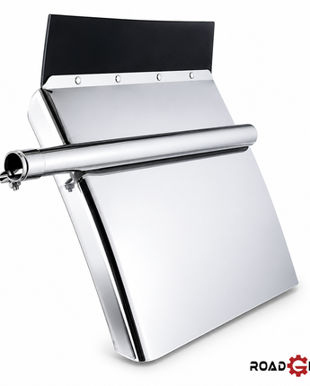 Stainless Steel Semi Truck Quarter Fenders - 24"