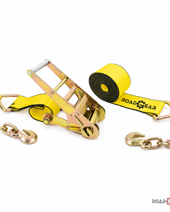 Ratchet Strap with Chain Anchor – 4″ × 40
