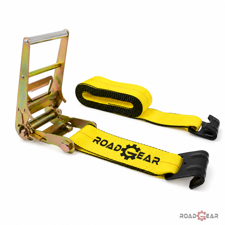 Ratchet Strap with Flat Hook – 4″ × 30′