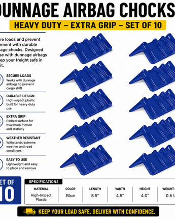 Plastic Corner Protectors – 8" x 8" x 24" (Set of 10)