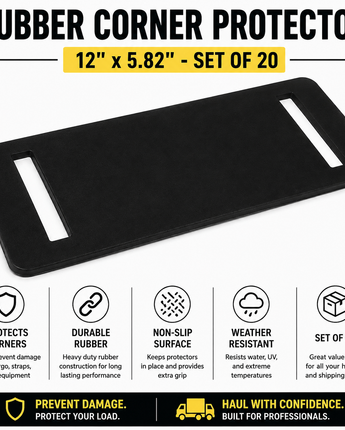 Rubber Corner Protector 12" x 5.82" - Set of 20
