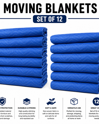 Moving Blankets - Set of 12