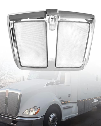 Kenworth T680 Chrome Grille Frame w/Bug Screen Cross