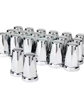 Chrome Extra Tall Lug Nut Cover - Push-On 33mm