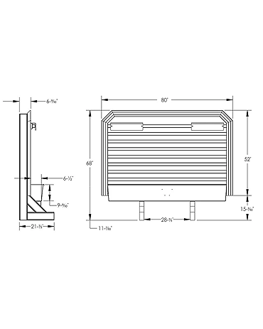 Sleeper Rack Cab Rack with Sleeper Configuration - 2 Chain Hangers, Full Tray – Road ...