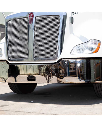 Kenworth T680 Aero Bumper - 17" Stainless Clad Bumper