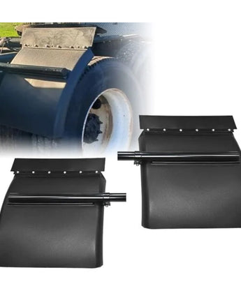 RoadGear Truck Quarter Fender – Black Poly, 24" x 24"
