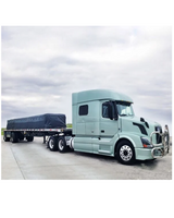 rip stop flatbed tarp in parking lot