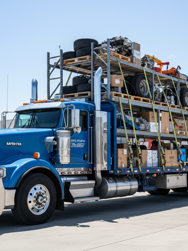 aluminum cab rack with mini vault and mirror door 68x80
