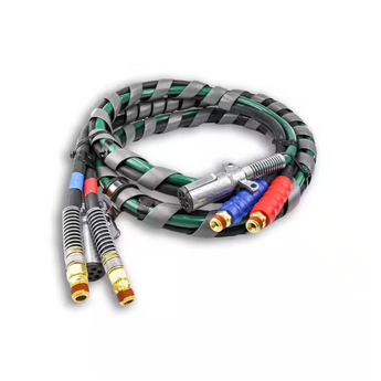 Spiral wrapped abs power cable for clean, tangle-free handling