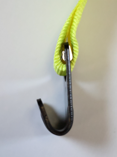 winch strap secure flat hook design